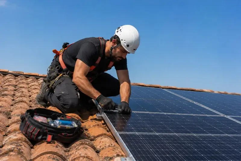 Maintenance et monitoring de panneaux solaires à l'Hermenault